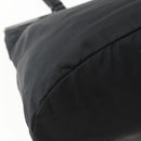 PRADA Tote Bag Nylon Black Silver Auth 143273-16