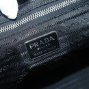 PRADA Tote Bag Nylon Black Silver Auth 143273-18