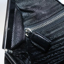 PRADA Tote Bag Nylon Black Silver Auth 143273-19