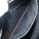 PRADA Tote Bag Nylon Black Silver Auth 143273-11
