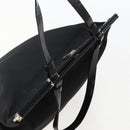 PRADA Tote Bag Nylon Black Silver Auth 143273-6
