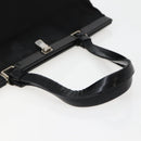 PRADA Tote Bag Nylon Black Silver Auth 143273-7