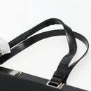 PRADA Tote Bag Nylon Black Silver Auth 143273-8