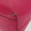 PRADA Shoulder Bag Leather Pink Clear Auth 143274-14