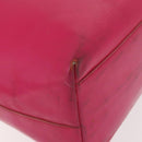 PRADA Shoulder Bag Leather Pink Clear Auth 143274-15