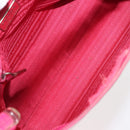PRADA Shoulder Bag Leather Pink Clear Auth 143274-11