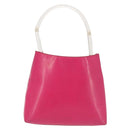 PRADA Shoulder Bag Leather Pink Clear Auth 143274-2