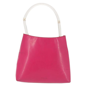 PRADA Shoulder Bag Leather Pink Clear Auth 143274 - 0