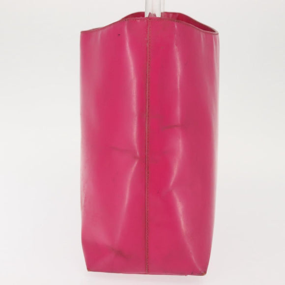 PRADA Shoulder Bag Leather Pink Clear Auth 143274