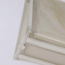 GUCCI Tote Bag Vinyl Clear Silver 001 2122 1773 Auth 143275-10