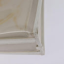 GUCCI Tote Bag Vinyl Clear Silver 001 2122 1773 Auth 143275-13