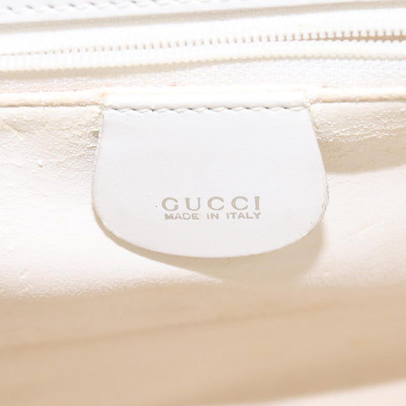 GUCCI Tote Bag Vinyl Clear Silver 001 2122 1773 Auth 143275