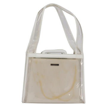 GUCCI Tote Bag Vinyl Clear Silver 001 2122 1773 Auth 143275 - 0