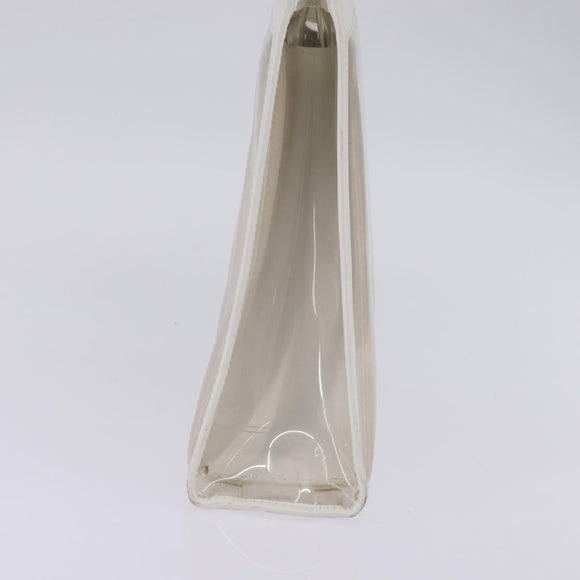 GUCCI Tote Bag Vinyl Clear Silver 001 2122 1773 Auth 143275