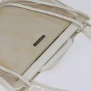 GUCCI Tote Bag Vinyl Clear Silver 001 2122 1773 Auth 143275-6