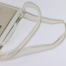 GUCCI Tote Bag Vinyl Clear Silver 001 2122 1773 Auth 143275-7