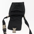 PRADA Shoulder Bag Nylon Black Silver Auth 143276-10