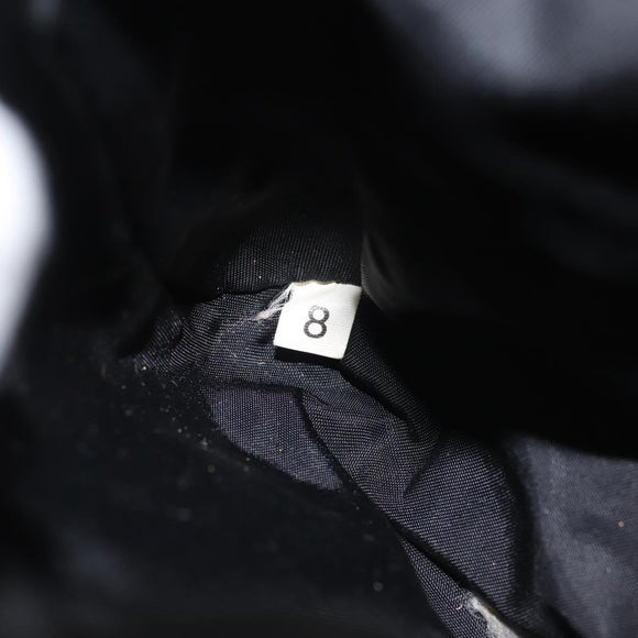 PRADA Shoulder Bag Nylon Black Silver Auth 143276