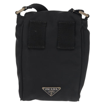 PRADA Shoulder Bag Nylon Black Silver Auth 143276 - 0