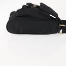 PRADA Shoulder Bag Nylon Black Silver Auth 143276-3