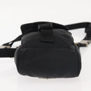 PRADA Shoulder Bag Nylon Black Silver Auth 143276-5