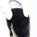 LOUIS VUITTON Short Boots Suhari Leather 34 1/2 Black Gold LV Auth 143282-17