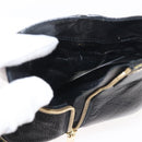 LOUIS VUITTON Short Boots Suhari Leather 34 1/2 Black Gold LV Auth 143282-18