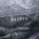 LOUIS VUITTON Short Boots Suhari Leather 34 1/2 Black Gold LV Auth 143282-20