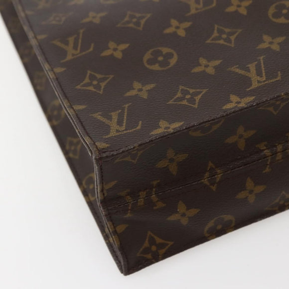 LOUIS VUITTON Monogram Sac Plat Hand Bag M51140 LV Auth 143293