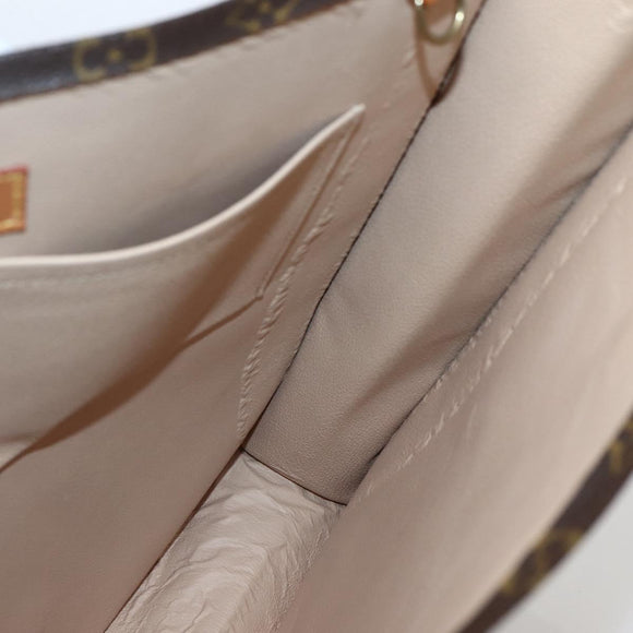 LOUIS VUITTON Monogram Sac Plat Hand Bag M51140 LV Auth 143293