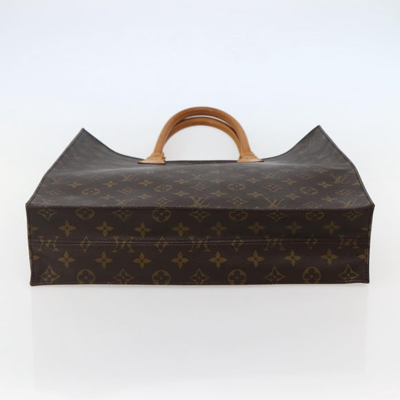 LOUIS VUITTON Monogram Sac Plat Hand Bag M51140 LV Auth 143293