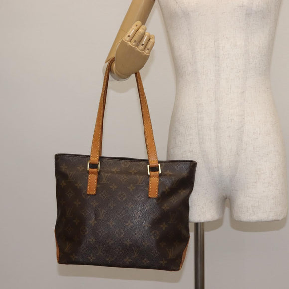 LOUIS VUITTON Monogram Cabas Piano Tote Bag M51148 LV Auth 143294