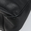 GUCCI Bamboo Hand Bag Leather Black Gold 001 1577 Auth 143300-10