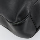 GUCCI Bamboo Hand Bag Leather Black Gold 001 1577 Auth 143300-11