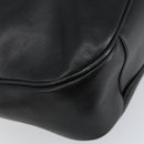 GUCCI Bamboo Hand Bag Leather Black Gold 001 1577 Auth 143300-13