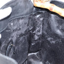 GUCCI Bamboo Hand Bag Leather Black Gold 001 1577 Auth 143300-16