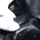 GUCCI Bamboo Hand Bag Leather Black Gold 001 1577 Auth 143300-19