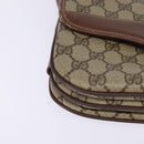 GUCCI GG Supreme Web Sherry Line Bag PVC Beige Gold 001 113 6862 Auth 143301-9