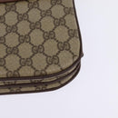 GUCCI GG Supreme Web Sherry Line Bag PVC Beige Gold 001 113 6862 Auth 143301-16