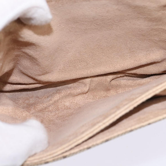 GUCCI GG Supreme Web Sherry Line Bag PVC Beige Gold 001 113 6862 Auth 143301