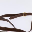 GUCCI GG Supreme Web Sherry Line Bag PVC Beige Gold 001 113 6862 Auth 143301-8