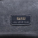 GUCCI Vanity Pouch Suede Black Gold 032 1705 0141 Auth 143303-17