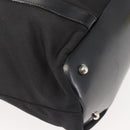 GUCCI Bamboo Hand Bag Nylon Black Silver 000 1998 0508 Auth 143305-9