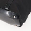 GUCCI Bamboo Hand Bag Nylon Black Silver 000 1998 0508 Auth 143305-14