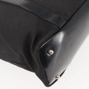 GUCCI Bamboo Hand Bag Nylon Black Silver 000 1998 0508 Auth 143305-15