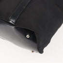 GUCCI Bamboo Hand Bag Nylon Black Silver 000 1998 0508 Auth 143305-16