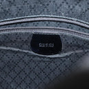 GUCCI Bamboo Hand Bag Nylon Black Silver 000 1998 0508 Auth 143305-17