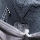 GUCCI Bamboo Hand Bag Nylon Black Silver 000 1998 0508 Auth 143305-19