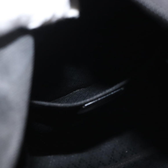 GUCCI Bamboo Hand Bag Nylon Black Silver 000 1998 0508 Auth 143305