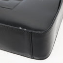 GUCCI Shoulder Bag Enamel Black Silver 001 3031 Auth 143306-10